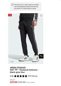 Adidas Track Pants Grey