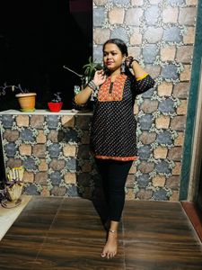 Black Garba Style Tunic♥️