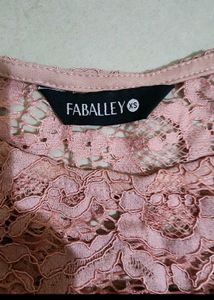 Mauve Days Faballey Pink Lace Top