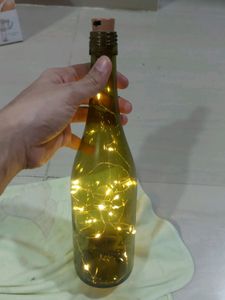 Glass bottle lantern