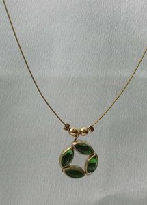 Green Stone Fashion Necklace