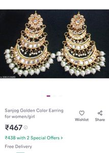 Free Shipping Pretty Bollywood Style Earrings