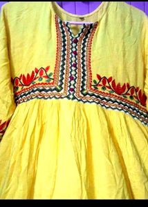Long Embroidery work Kurti