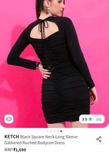 Chic Black Bodycon Mini Dress