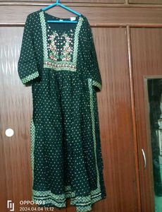Embroidered Black Kurta