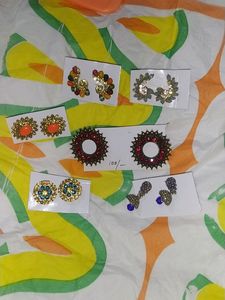 Combo Of Stone Earrings