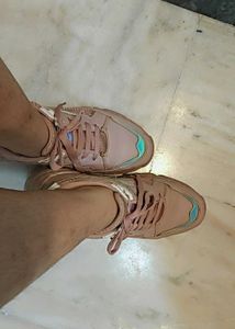 Solid Pink Women Sneakers