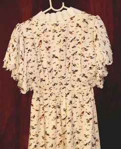 Vintage Floral Print Dress