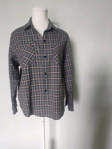 Long Cheaked Shirt Green