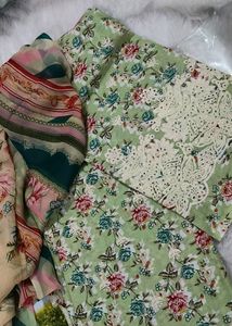 Heavy Chickenkari New Collection Dress Material 🎉