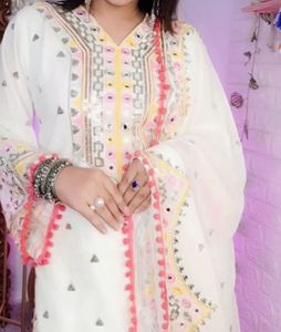 Elegant White Kurta Set