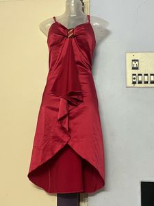 Pintrest Silk Red Party Dress
