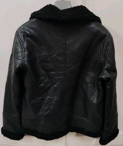 Black Faux Leather Jacket