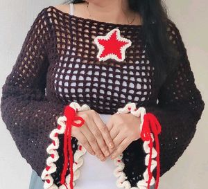 Crochet Black Shrug