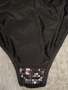 Black Sequin Bikini Bottom