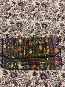 Boho Embroidered Clutch