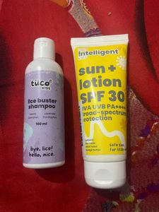 COMBO OF TUCO KIDS SUNSCREEN & LICE BUSTER SHAMPOO