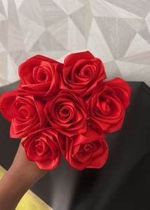 Red Satin Rose Bouquet