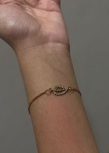Gold Plated Leaf Bracelet