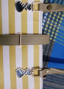 CUTE  BTS HEART STRIPED SHOULDER PURSE🫰🏻