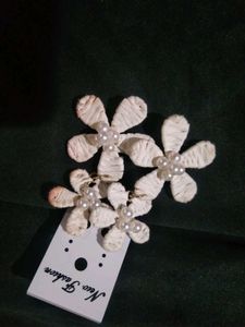 Floral Pearl Drop Earrings