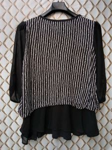 New With Tag Korean A Line Stripped Pullover