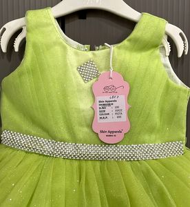 Green Coloured Baby Frock