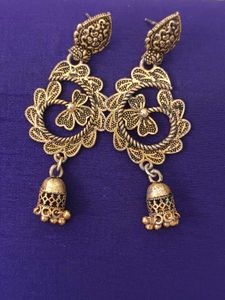 Floral Jhumka Earrings