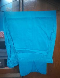 Elegant 3 Piece Cyan Kurta Set