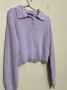 Cute Cropped Knit Sweater🤍