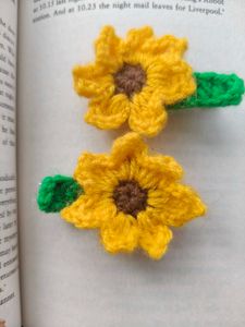 Sunflower Hair Clips (Set of 2)