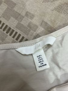 H&amp;M Cream Cowl Neck Top
