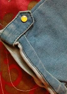 Blue Denim Capri Jeans