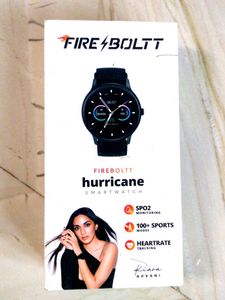 Circle Shape Fire Boltt Hurricane Smartwatch ⌚🖤