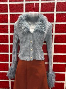 Charcoal Knit Cardigan