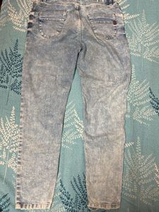 Ripped Acid Wash Jeans