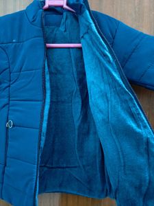 Girls Blue Padded Jacket