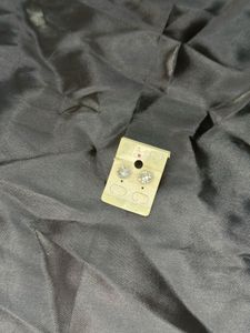 Blue Jhumka Earrings and silver stoned stud