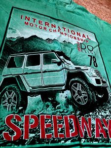 Green Speedway Graphic Tee