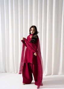 Maroon Farsi Salwar Suit Set