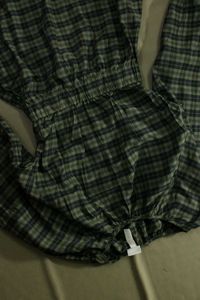 H&amp;M Khaki Check Tartan Cut Out Back Dress