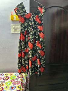 Black A-line Kurta-s