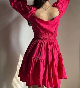 Pink Tiered Mini Dress