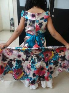 Floral Multicolor Party Dress