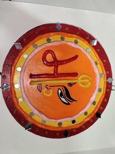 Maa Durga Lippan Art Wall Decor!🖼️💖