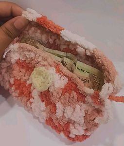 Crochet Pink Wallet🎀✨️