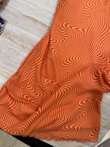 Orange Swirl Mini Dress