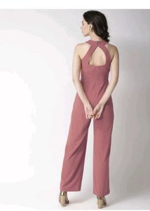 Dusty Rose Halter Jumpsuit
