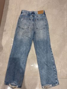 HM High Waist Straight Jeans