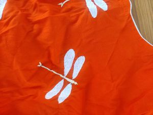 Orange Readymade Saree Blouse